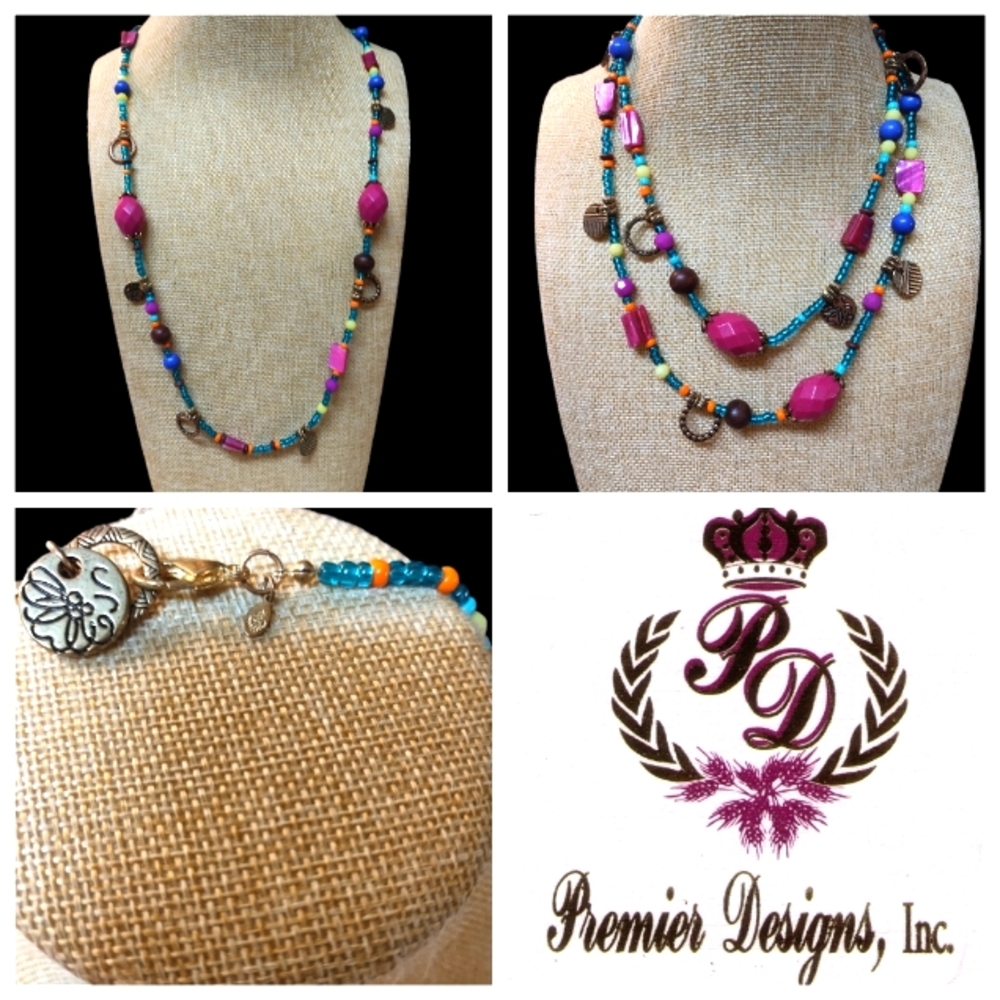 COPY - NWOT Premier Designs Tropical Punch Necklace